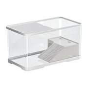 Fzaqwen Turtle Tank Aquarium Reptile Habitat Resting Pets Accessory Feeding Box Terrapin M